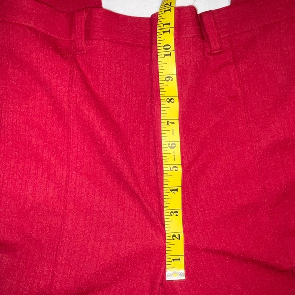 Women’s unbranded vintage red dress pants waist size 34 made in USA - Picture 3 of 6